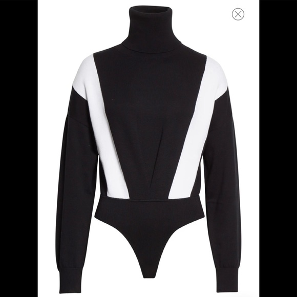 RtA Isla color block bodysuit L Nwot - Picture 1 of 5